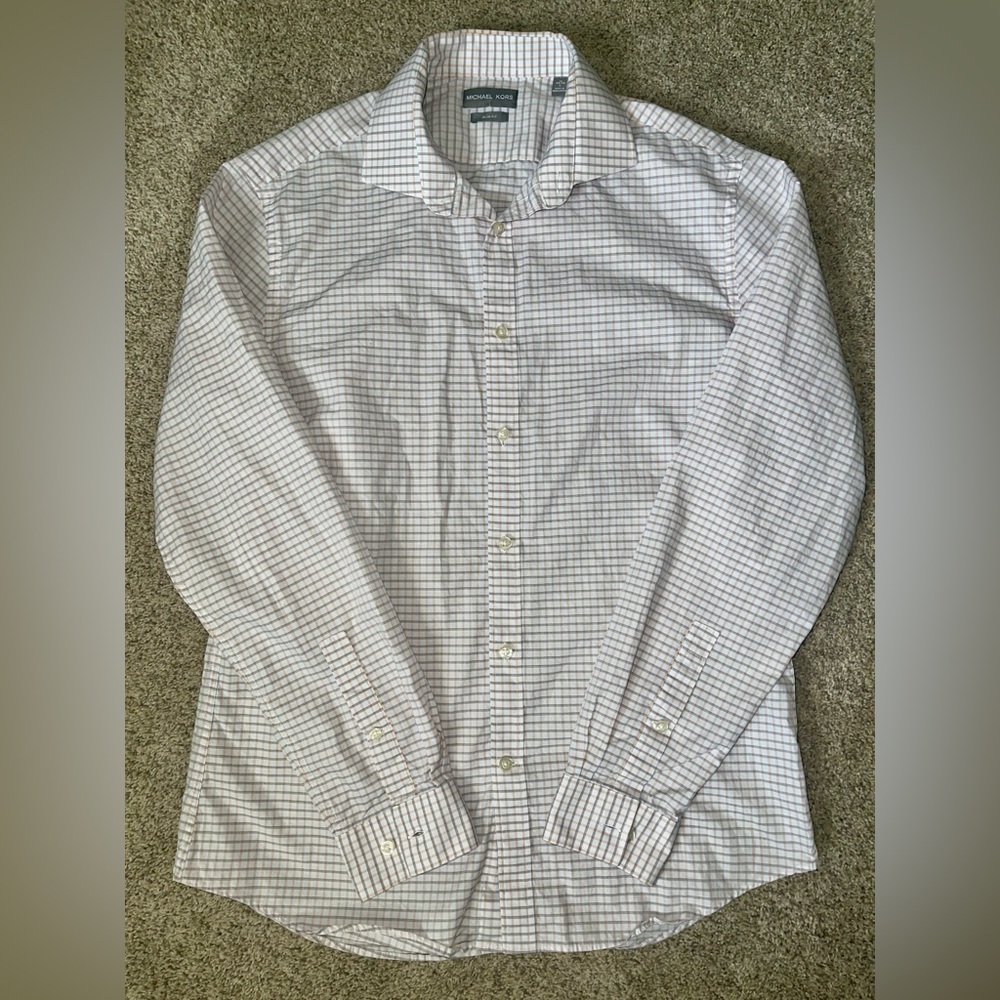 Michael Kors White,Gray and orange Shirt
